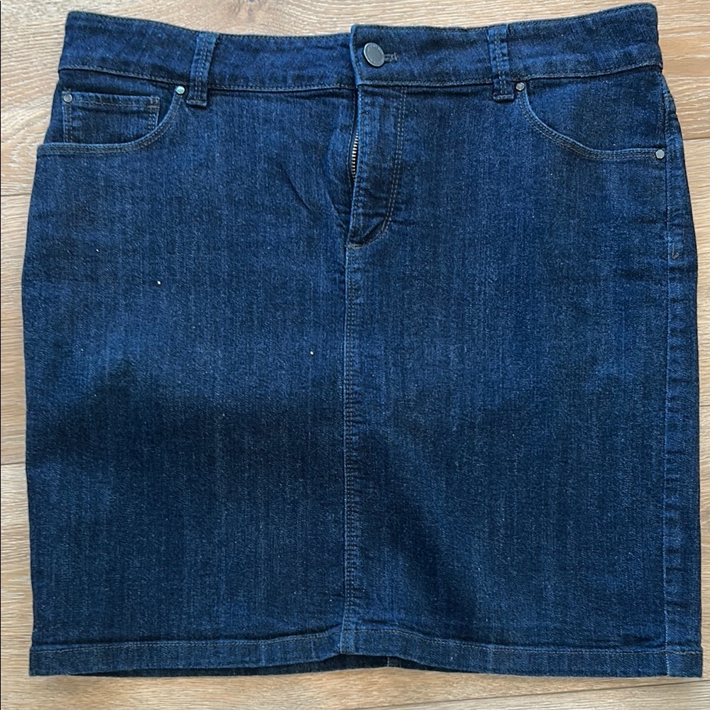 Ann Taylor Blue Pencil Skirt Knee-Length Casual
